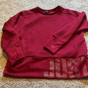 Red Nike crewneck